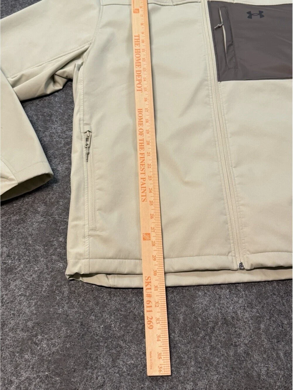 Under Armour ColdGear Infrared Softshell Jacket Men’s XXL Tan Full Zip Coat